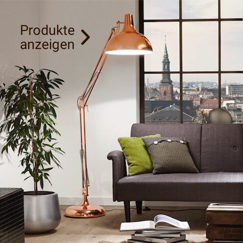 Große Bronze Standlampe 