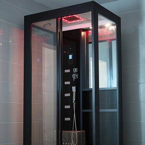 Es ist eine Moderne Dusche abgebildet.